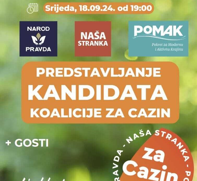 predstavljanje kandidata koalicije za cazin