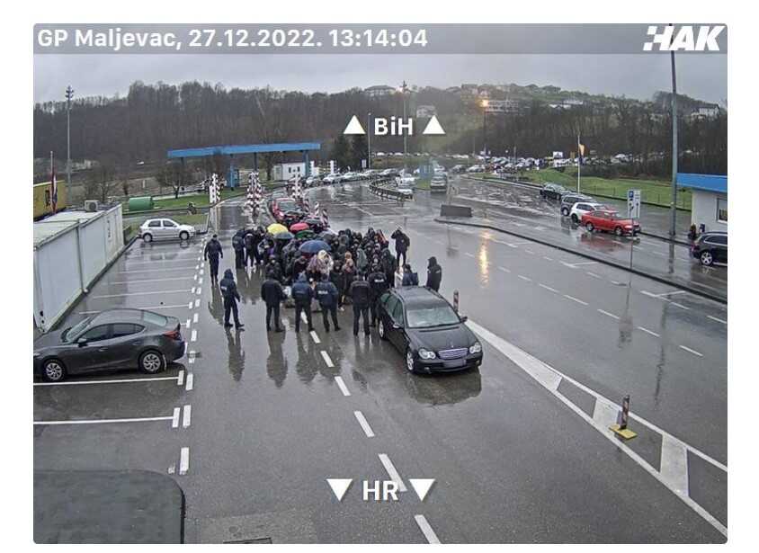 zatvoren granični prelaz Maljevac 27.12.